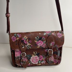 Yoshi Lichfield painted Floral leather Crossbody